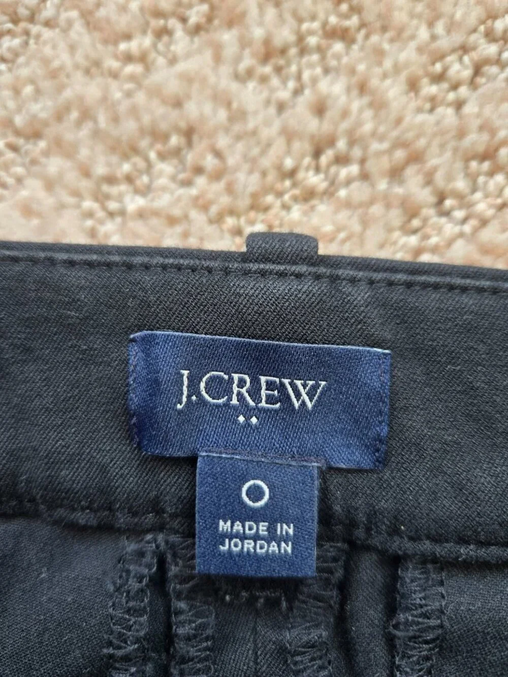 J.CREW Slim Straight-Leg Capri Cropped Pants, Stretch, Black, Size 0, EUC!